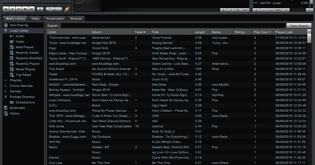 Player Radio Automation Versi Winamp Crossfade Setara Hardrock FM Player