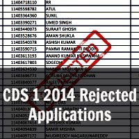 CDS 1 2014 Rejected Applications