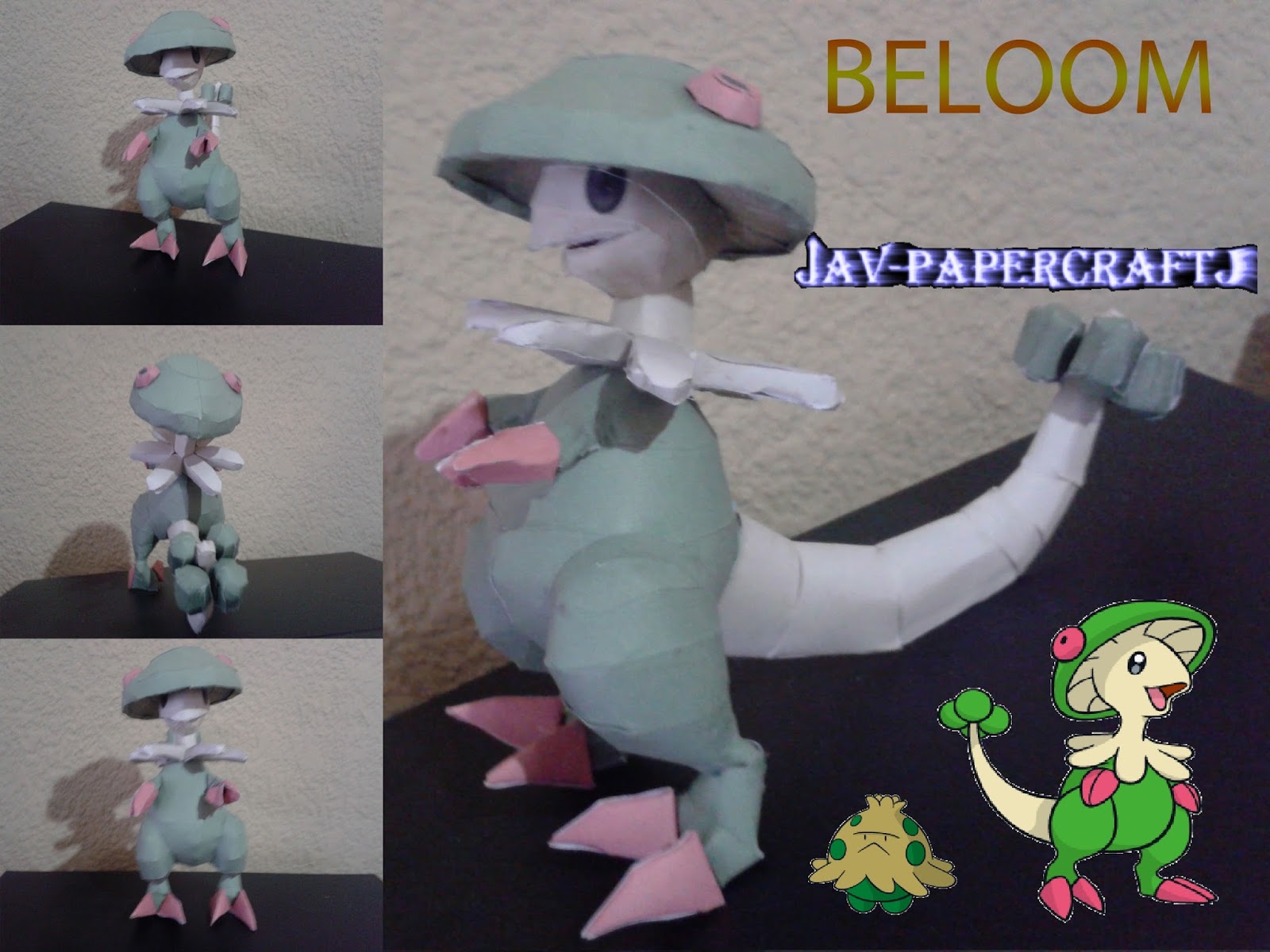 Pokemon Breloom Paper Model