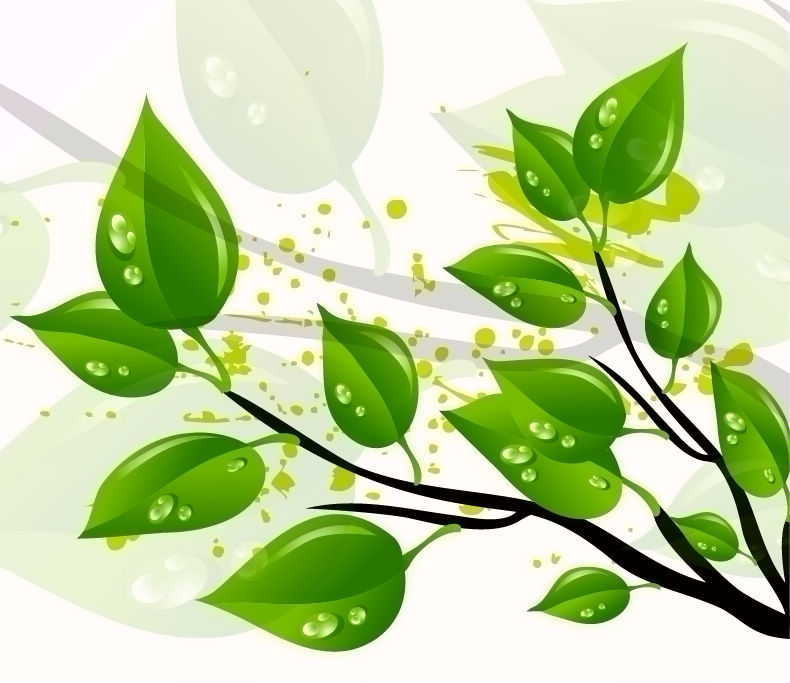 free clipart green leaves - photo #40