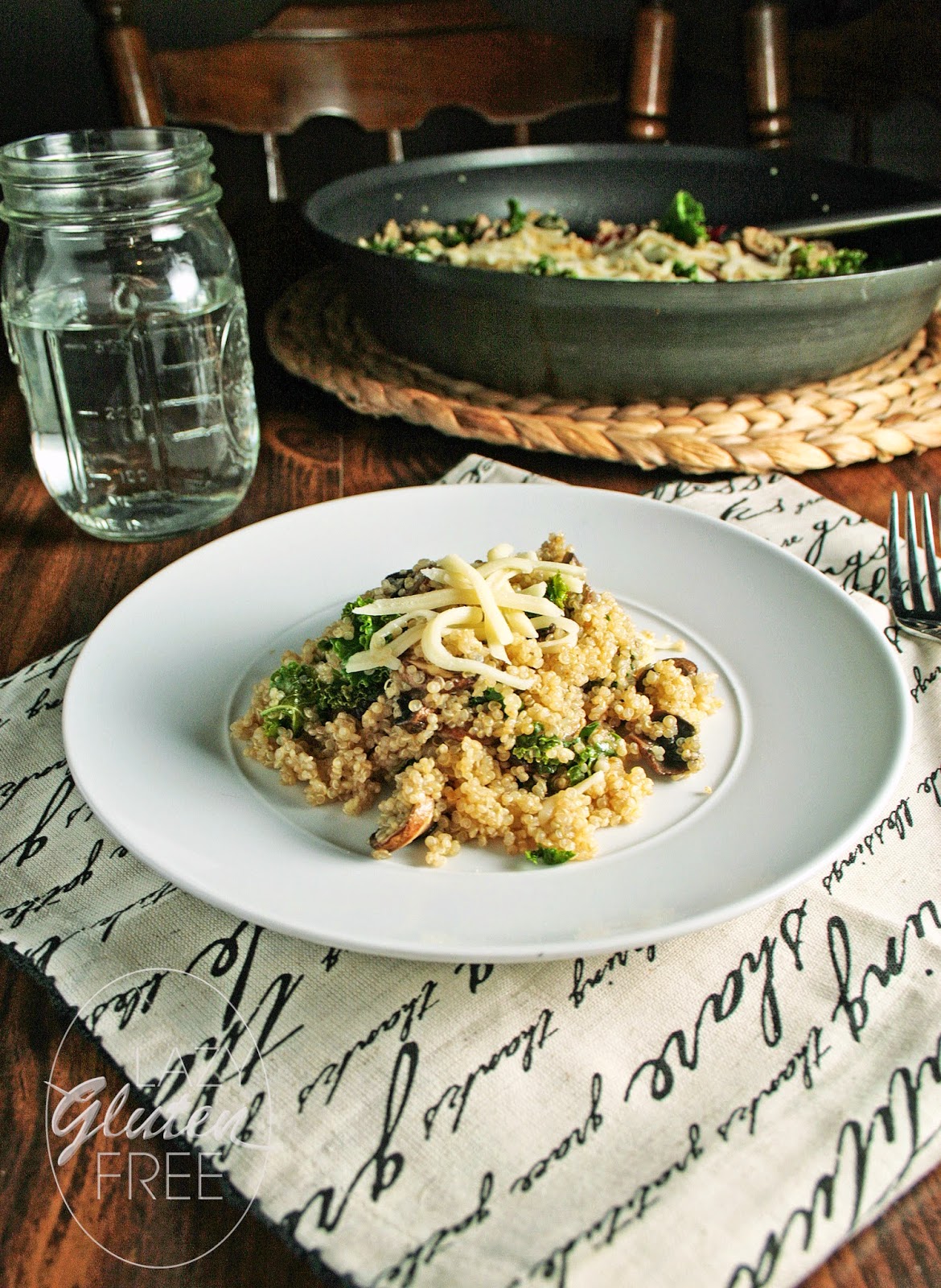 Lazy Gluten Free: Kale Mushroom Quinoa