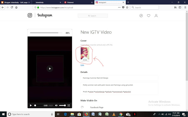 How to upload a video to igtv on your desktop