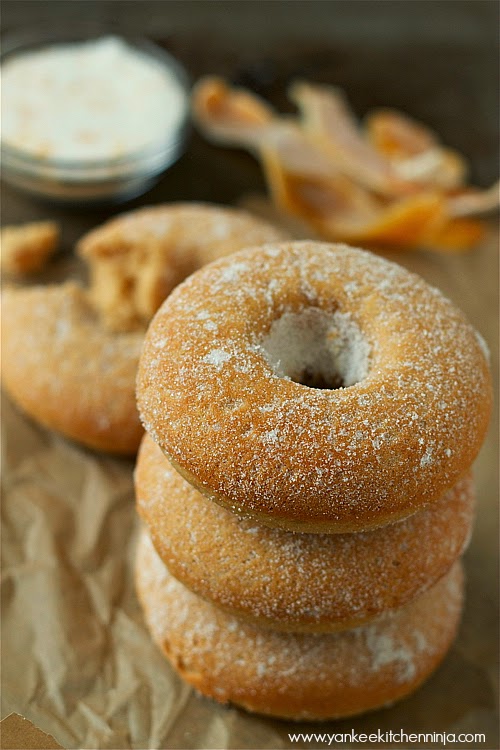baked grapefruit buttermilk doughnuts