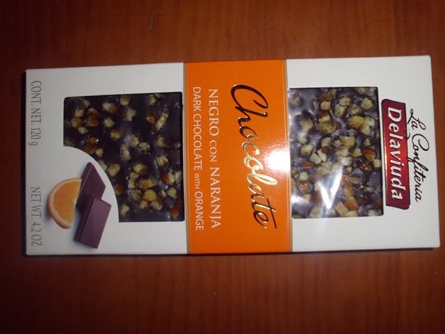 Chocolate negro con naranja