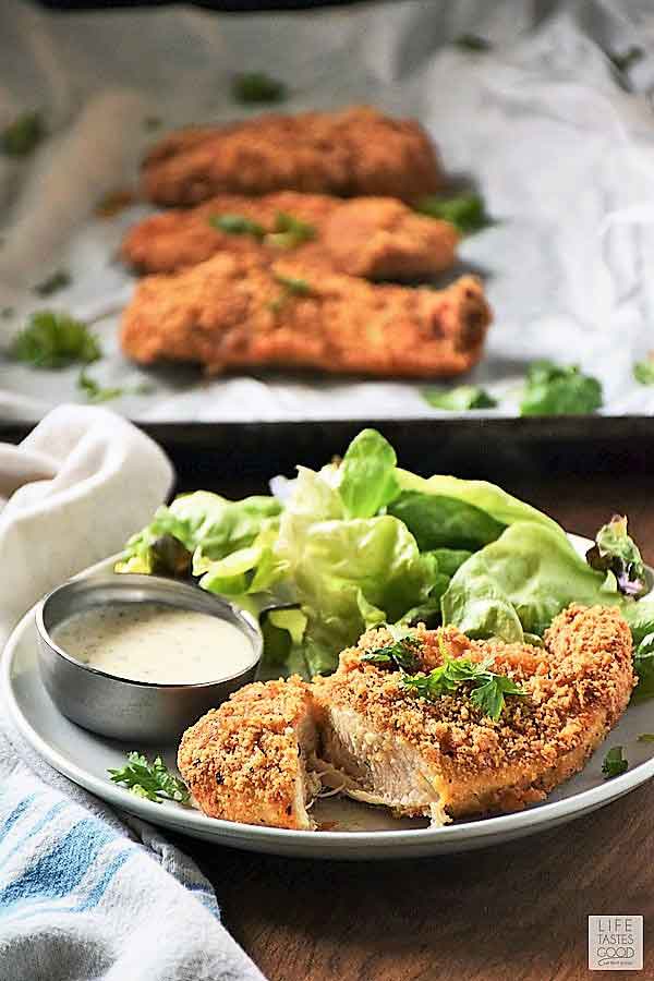 Crispy Air Fried Chicken Breasts (Keto/Low Carb) Life Tastes Good