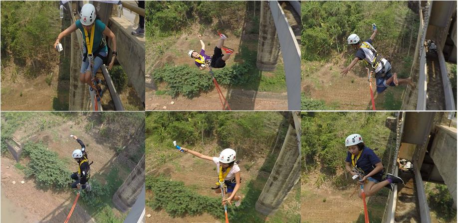 Rope Jumping di Jembatan Duwet
