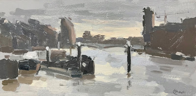 #257 ‘View from Battersea’ 5×10″