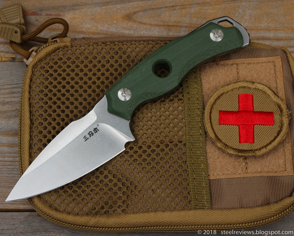 Steel Reviews Review Sanrenmu S625 compact fixed blade knife