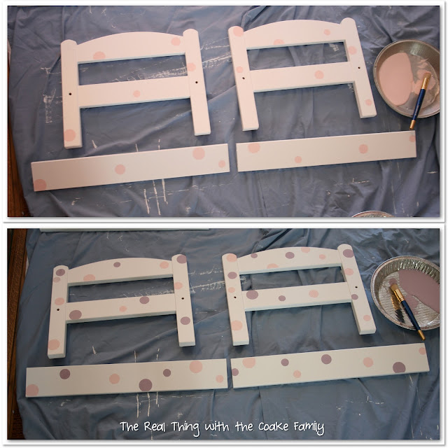 American Girl Doll craft to make a personalized doll bed from a plain IKEA doll bed. Too cute! #AmericanGirlDoll #Crafts #IKEA #RealCoake