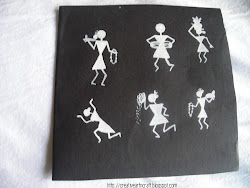 warli painting easy dancing paintings shapes garland dholak different anu crafts hi friends thali