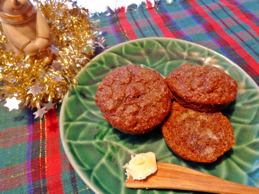 Bryanna Clark Grogan’s Vegan Feast Kitchen/ 23rd Century Table GINGERBREAD SPICE MUFFINS WITH