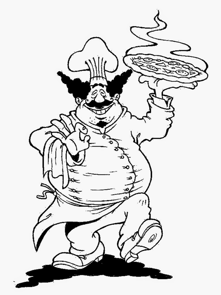 Chef Coloring Pages | Realistic Coloring Pages