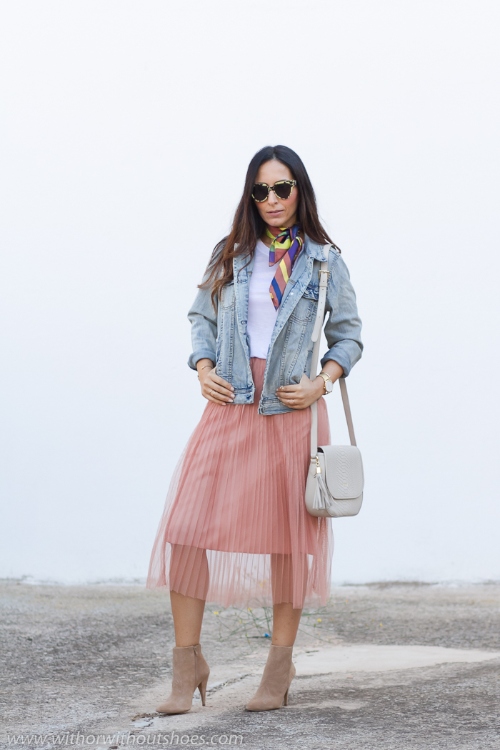 Combinar Falda Larga Outfit Falda Rosa Palo Outfit Falda De Tul