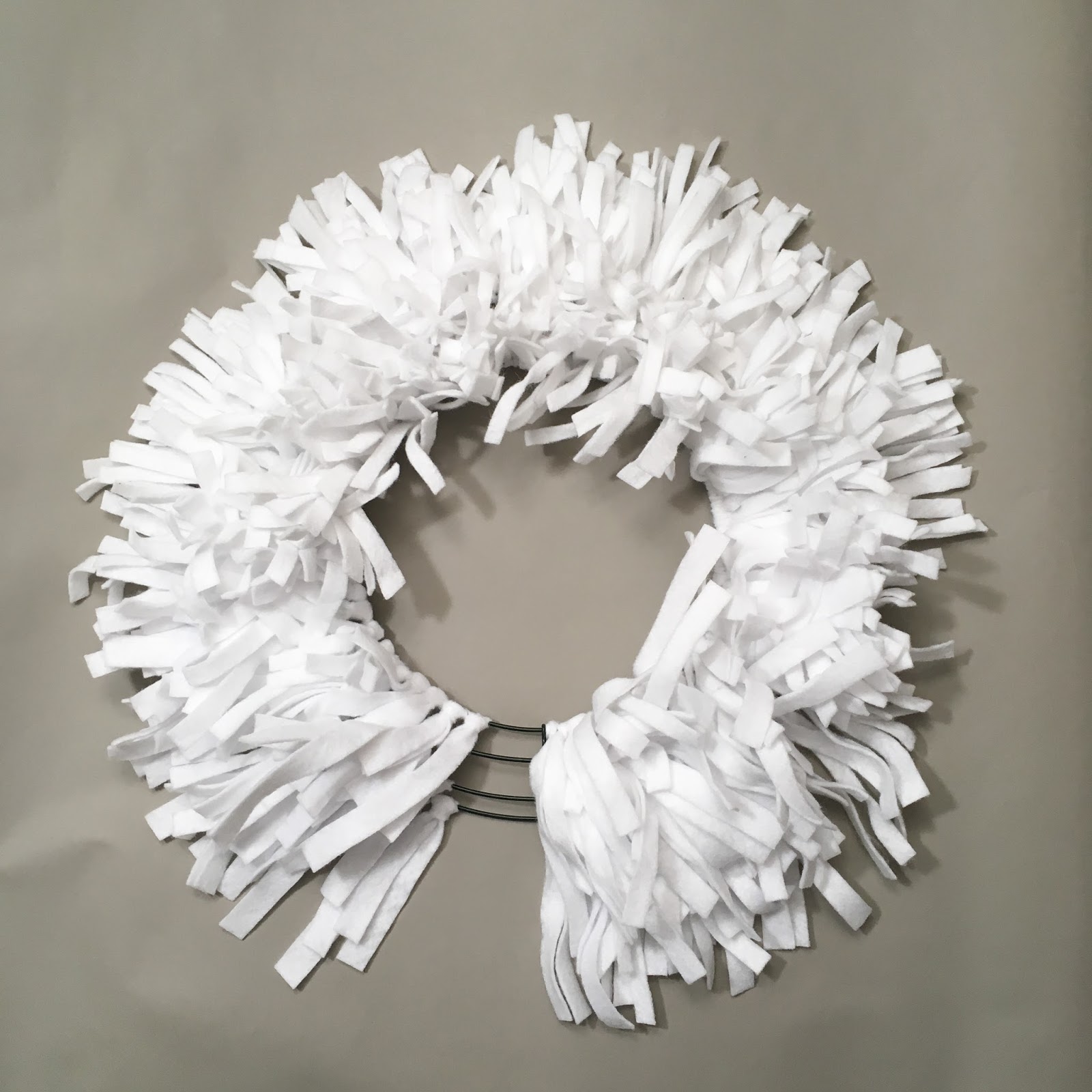 The Tiny Funnel Felt Holiday Wreath