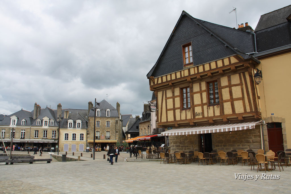 Casas de Auray, Bretaña, Francia