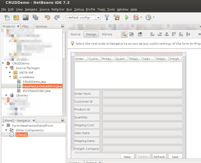 SIMSAM7: Quick CRUD Application on Netbeans 7.3