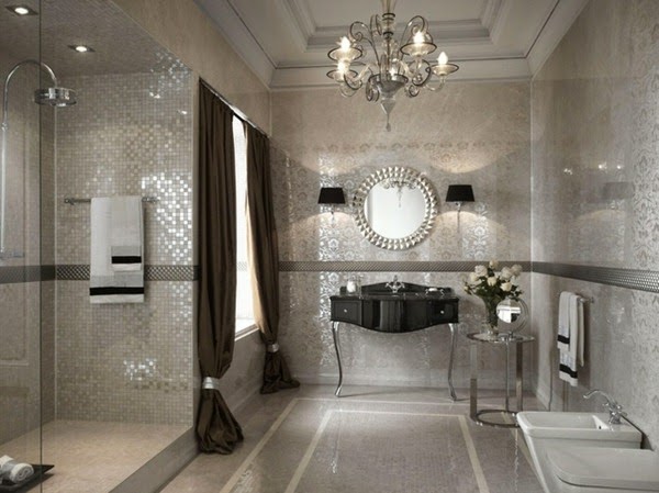 Modern bathroom tiles oasis in neutral colors