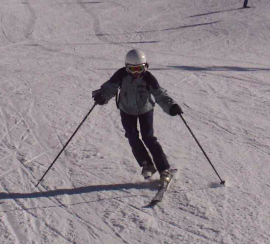 APRENDIENDO A ESQUIAR: ESQUIAR CON UN ESQUÍ
