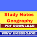 Study Notes Geography Download PDF