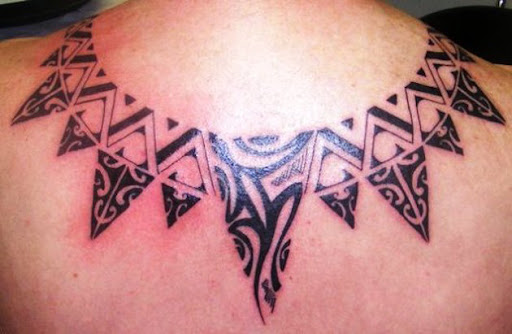 Estes tribal maori colar de tatuagens
