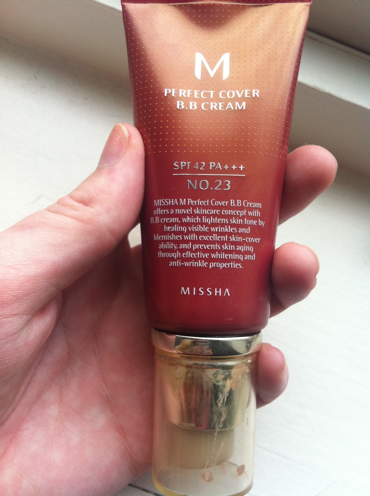 MakeupbyElena Makeup Review Missha Perfect Cover BB Cream in 23