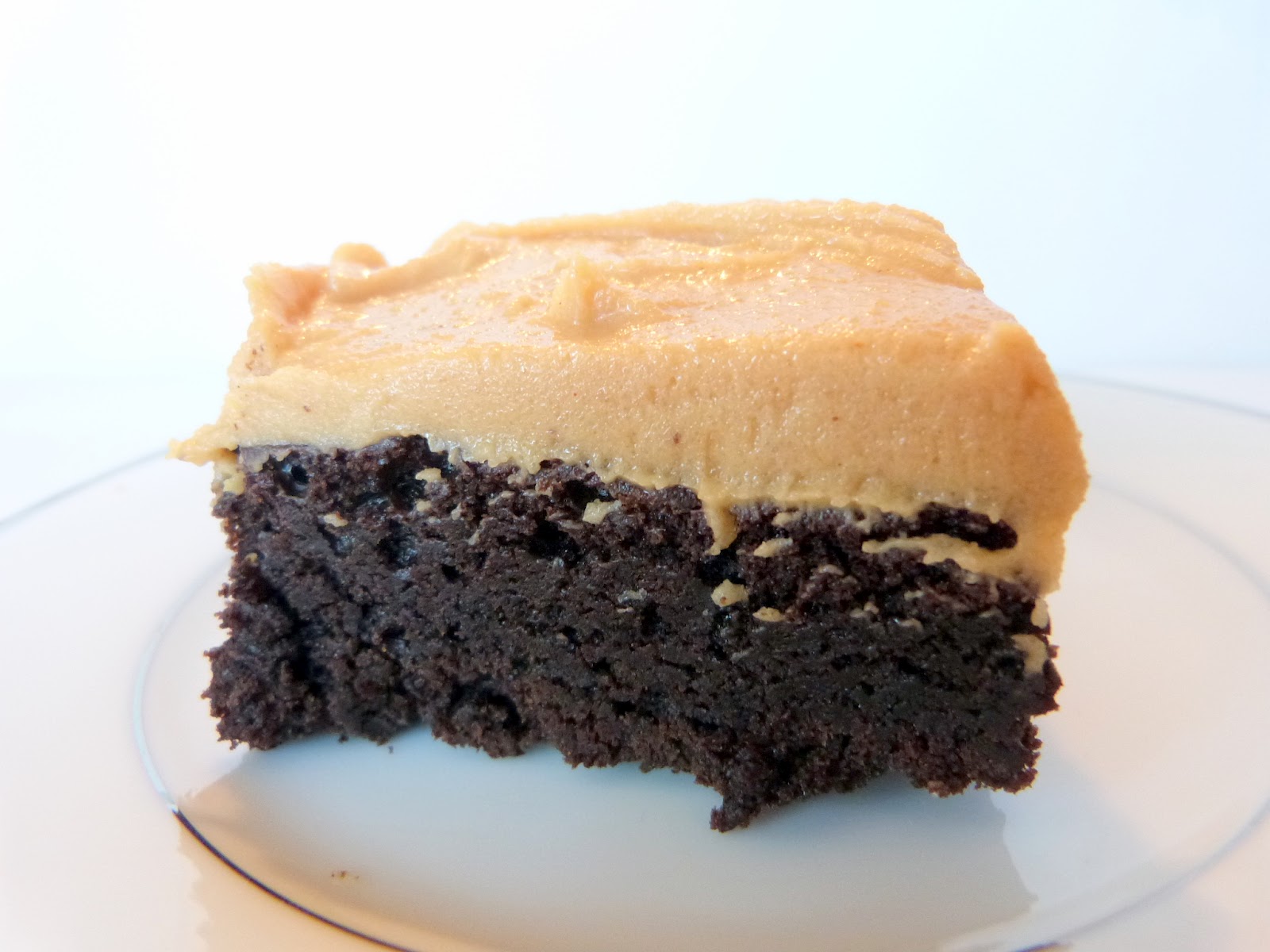Izzy in the Kitchen Dark Chocolate Brownies with Peanut Butter Frosting