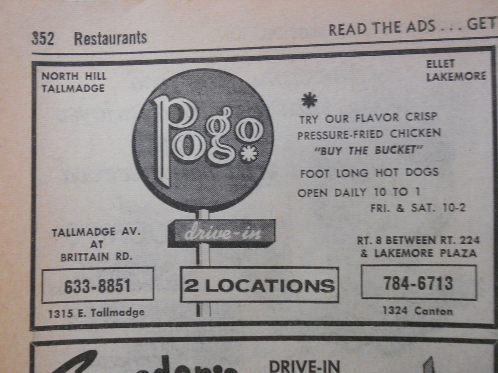 A Few Places To Eat In Tallmadge Years Ago ~