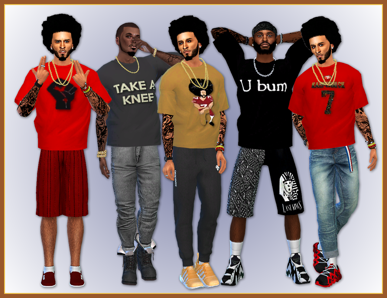 Sims 4 Urban Male Clothes Cc All in one Photos.