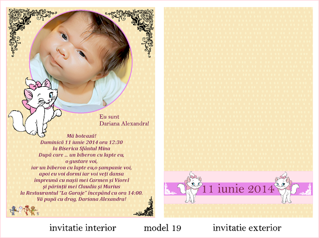 invitatii botez papirus