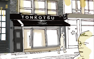 Artist's impression of Tonkotsu, Soho from www.tonkotsu.co.uk