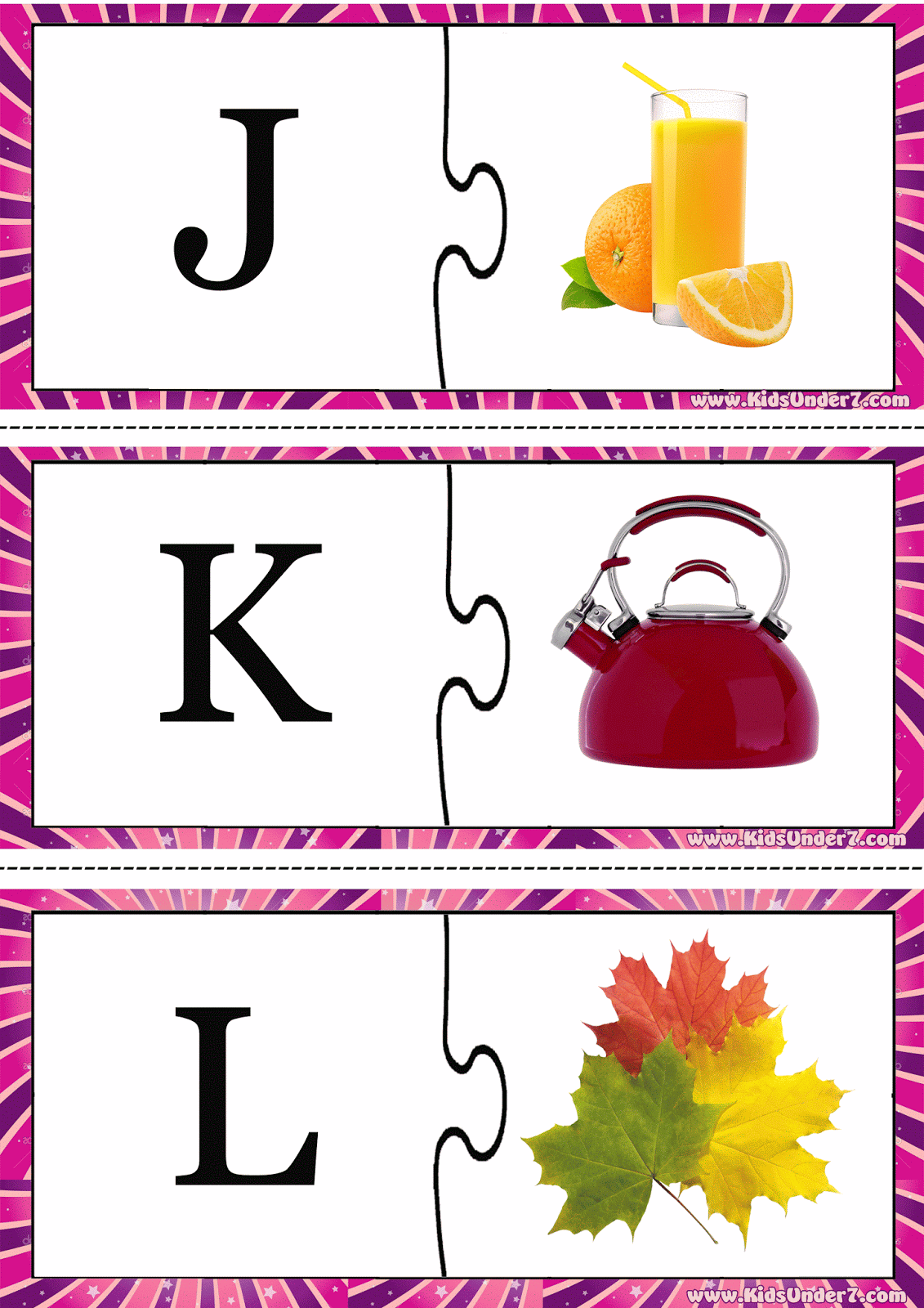 Alphabet Puzzles | Printable Coloring Pages