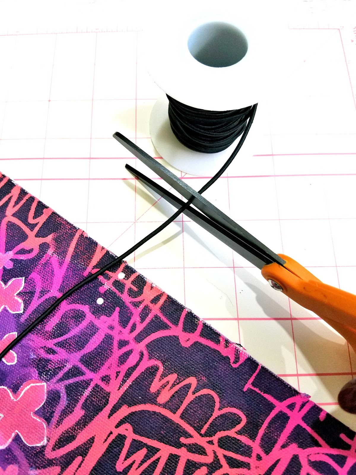 StencilGirl Talk Canvas Travelers Notebook by Art and Whimsy!