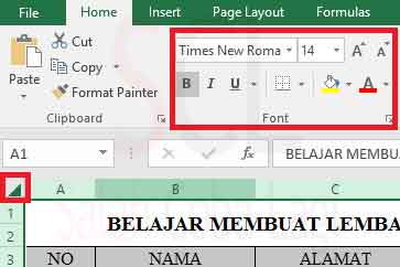 Belajar Ms Excel 2016 Untuk Pemula Bagian 1 Memulai Lembar Kerja Blog On
