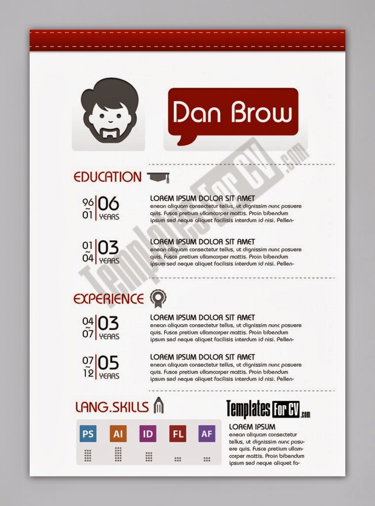 Desain CV Kreatif: Contoh CV Kreatif + Download Link