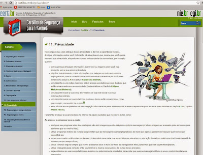 SEGURANÇA NA INTERNET
