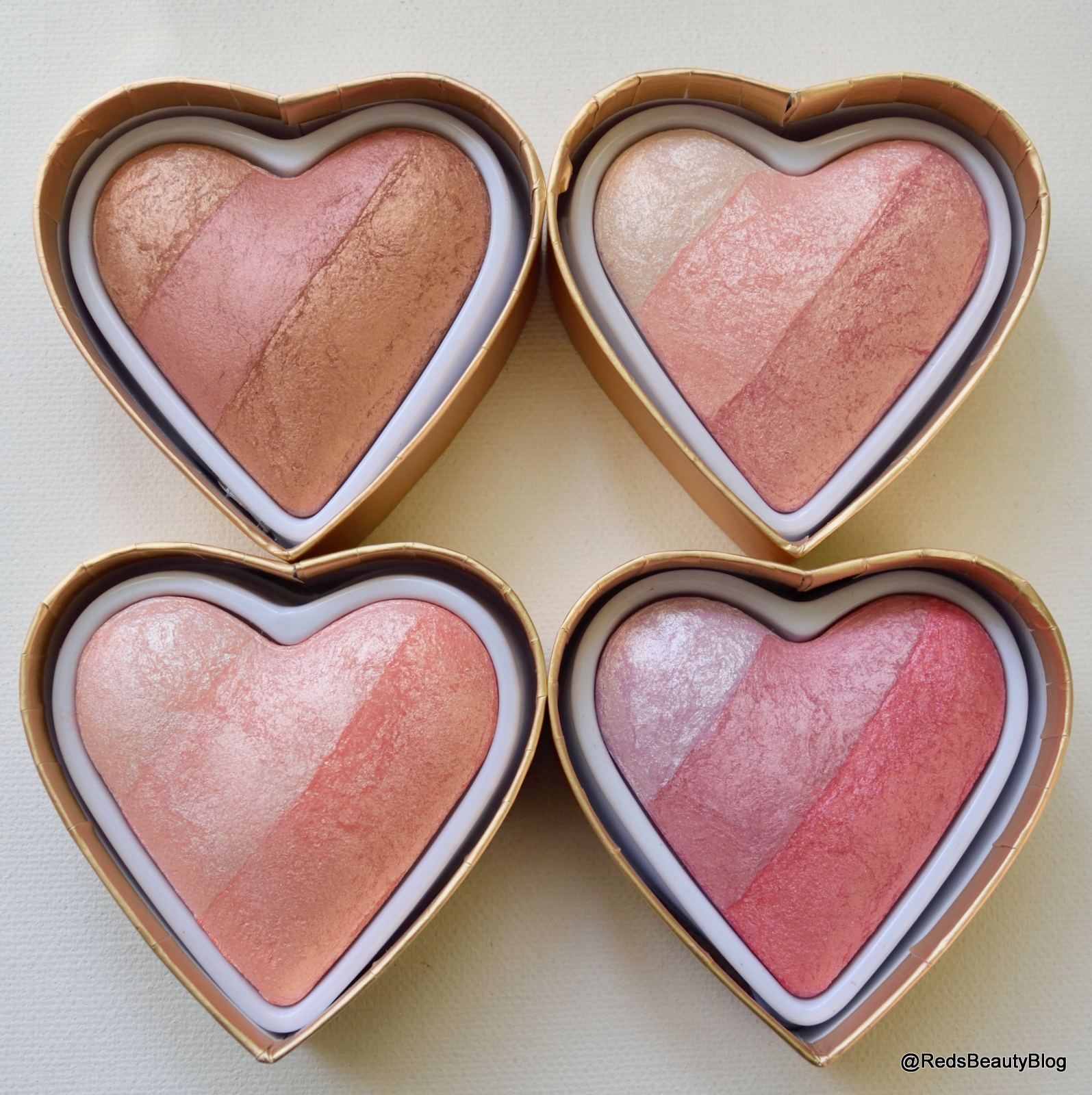 Makeup Revolution Blushing Hearts Part 2 Mrs Red's Beauty Blog