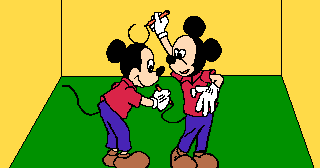 Mickey Mouse drawing Mickey Mouse