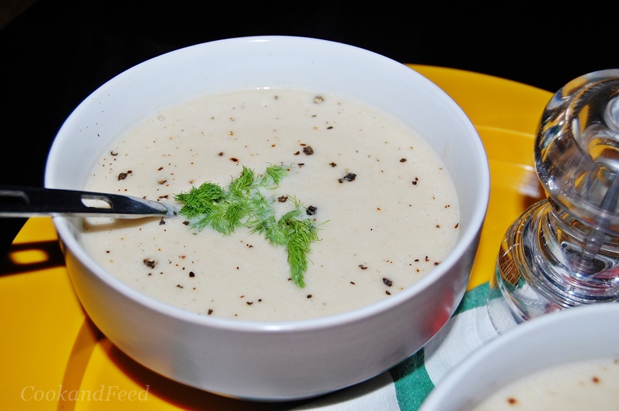 Βελουτέ σούπα με φινόκιο/Cream Of Fennel Soup Cook And Feed