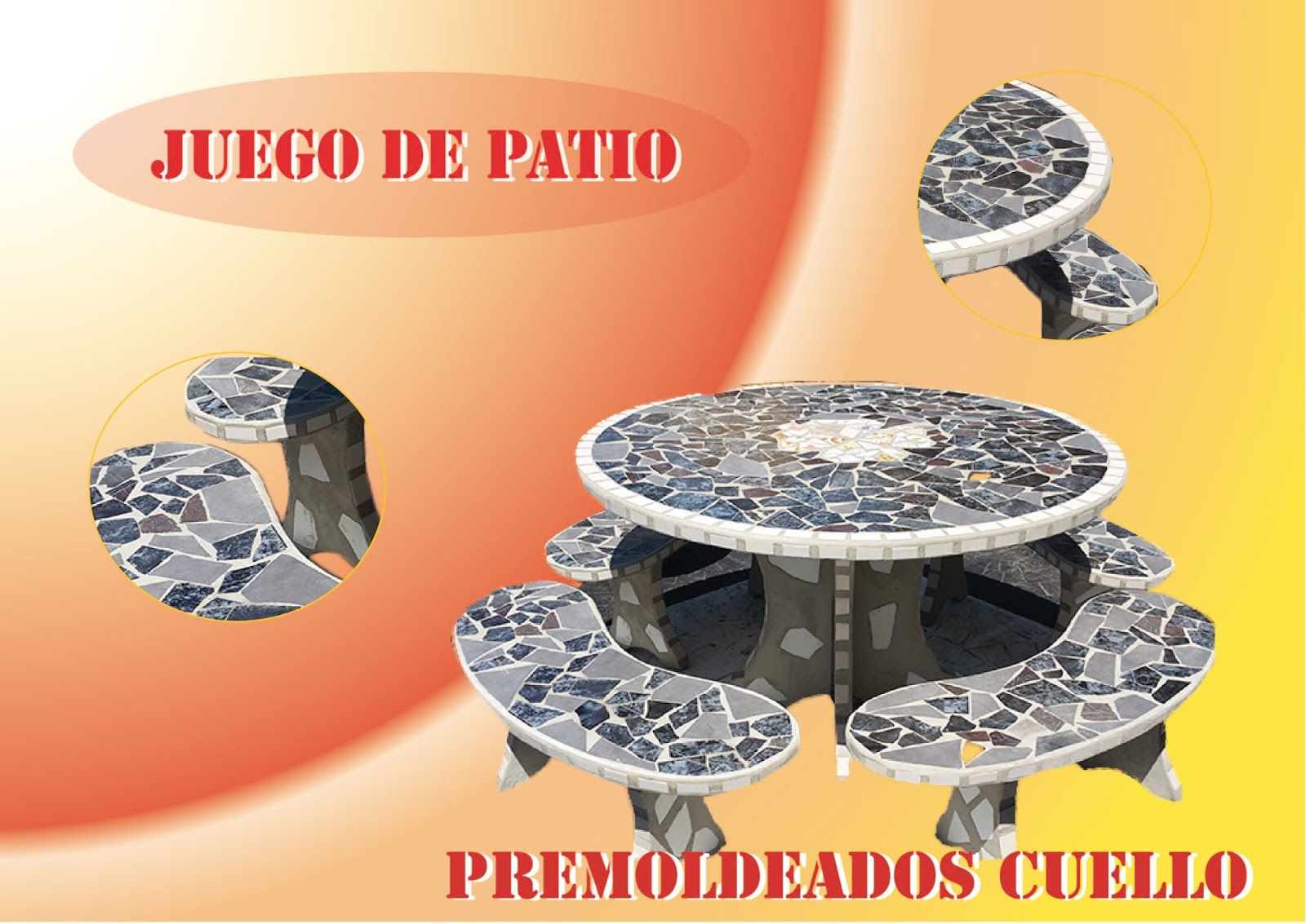 Premoldeados CUELLO Juegos de Patio