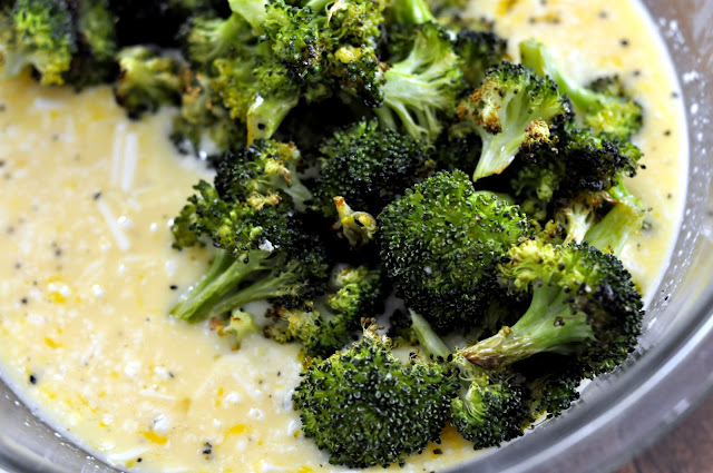 Roasted Broccoli and White Cheddar Quiche | Taste As You Go