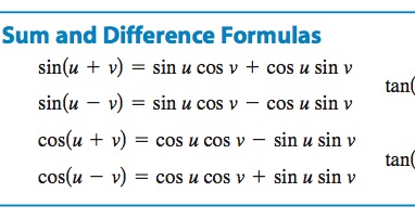 Difference Of Sums Formula