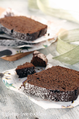 a slice of delicious gluten free chocolate gingerbread
