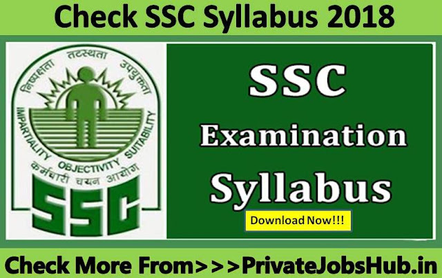 Check SSC Syllabus 2018 Online Check SSC Syllabus 2018