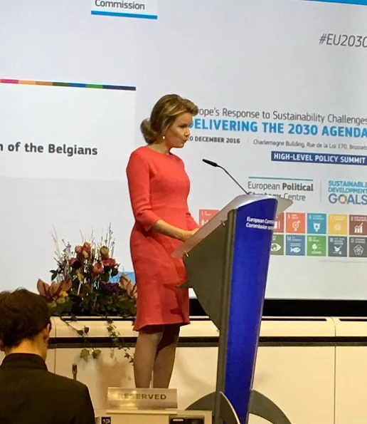 Queen Mathilde opens Europe's Response to Sustainability Challenges Conference at the Charlemagne building