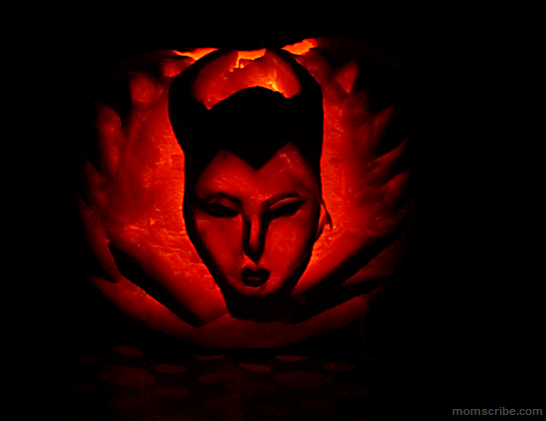 Maleficent Halloween Pumpkin