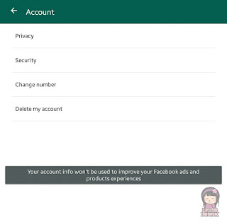 Cara Agar Data Akun Whatsapp tidak di Share ke Facebook