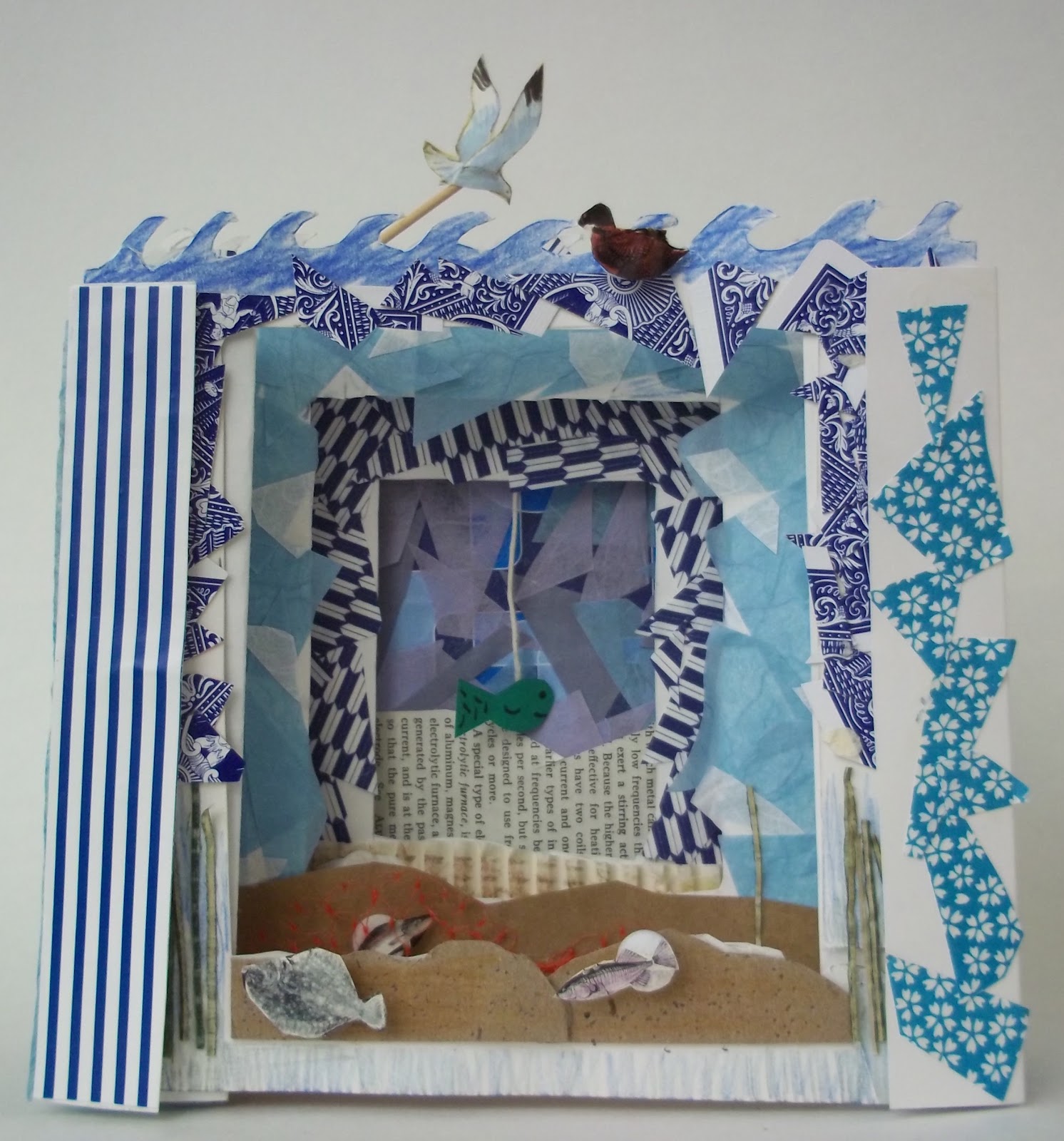 Monument Valley Regional Middle School Art Class: Tunnel Books, 7th