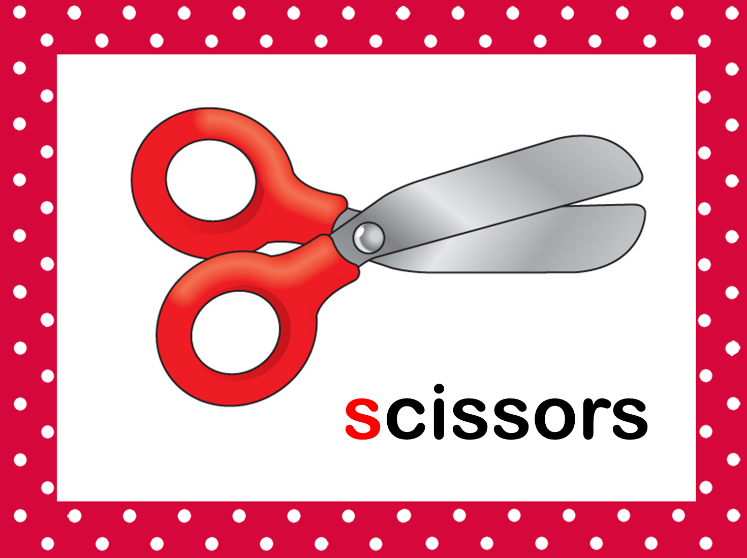 Letter Ss Picture Cards