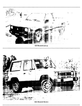 repair-manuals: Mitsubishi Montero 1988 Repair Manual