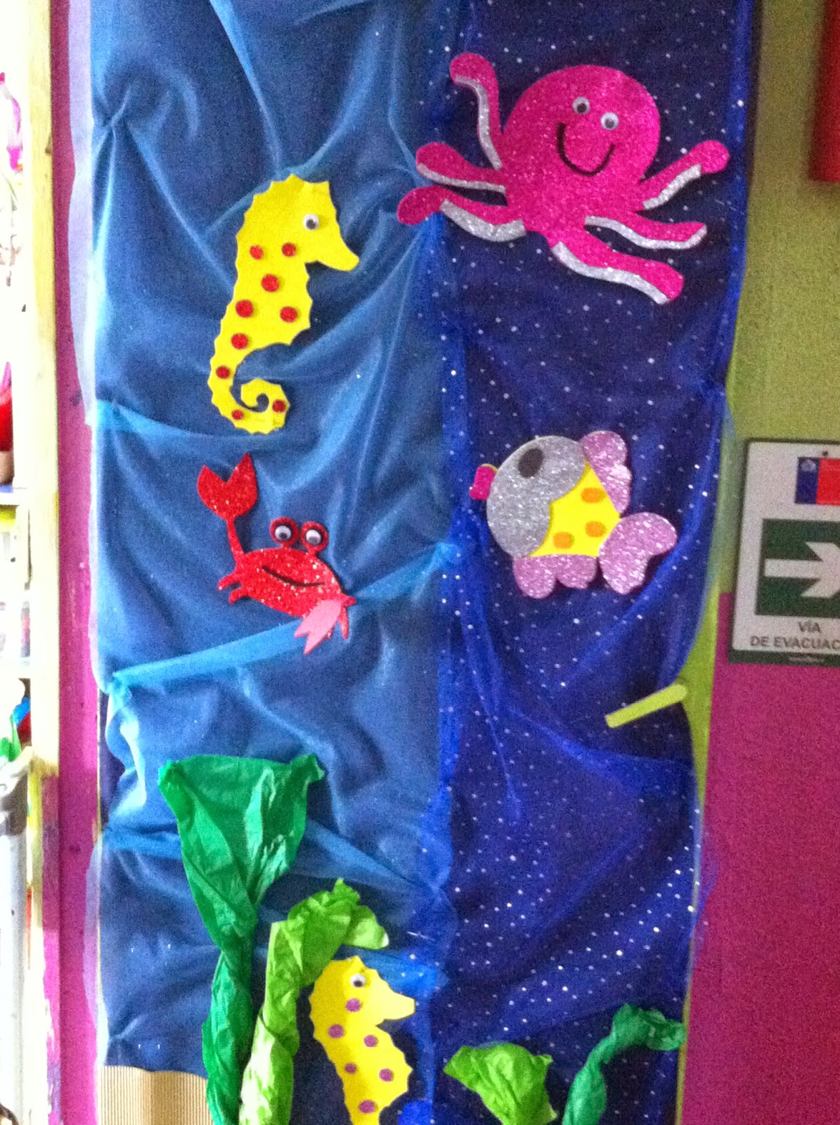 Jardín Infantil "Un Mundo de Amor": Muestra de decoración mes del mar